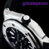 حصري AP Wrist Watch 15710 Watch Black Disk ناضجة مستقر قوي يكشف عن النموذج الكلاسيكي المعاصر للآلات التلقائية مع بطاقة ضمان