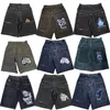 Y2K Hip Hop JNCO baggy jeans Denim Shorts vintage pattern Men Women Summer Harajuku Gothic Men Basketball Shorts Streetwear 240412