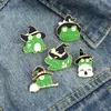 Enamel Frog Magic Brooche Pins Cute Animal Animal Brooch Pin Pin for Women Kids Mash