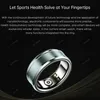 Smart Ring Multifunctionele stap Health Tracker Hartslag Hartslag Bloem Zuurstofmonitor Waterdichte mannen Vrouwen Slaap Fitness Steel 240415