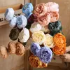 Decorative Flowers Artificial Single Branch 3Head Peony Simulation Candy Color False China-Chic Wedding Flower Bud Core