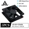 Kylning 5st/Lot GDStime DC 24V 80mm 80x25mm Brushless Cooling Base Disipation Cooling Fan 8cm 80mmx25mm Desktop PC CPU SimeSink Fan