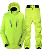 Men Skisuits Waterproof SnowboardJacket with Pants SkiSet SkiJacket and Trousers Winter Skiclothes Men Coat and pants3875616