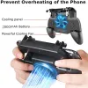 GamePads Gaming Grip con ventole di raffreddamento per pubg mobile controller L1R1 Mobile Game Trigger Joystick 46,5 "Telefono Android iOS