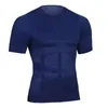 Men de corps pour le corps Fitness Abdomen élastique Ajustement serré à manches courtes Shirt Tabops Forme des sous-vêtements Sliming Bobs Forme 240415