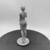 Anime Manga Mini Jirt Girl Resin Figure 1/24 Échelle 75 mm Hauteur vertical Modèle de modèle Kit AMAS non assemblé et jouets de figurine non peints