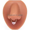 Anéis de nariz com miçangas mti estilo cobre incrustação de zircão de zircão anel de jóias de jóias de gotas de entrega de gotas de entrega dhgarden dhtwa