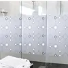 Fönsterklistermärken självhäftande 45/60x400cm cirkel design frostat vattentätt integritet sovrum badrum glas film klistermärke Silding Door Block