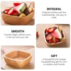 Dinnerware Sets Wooden Bowl Salad Simple Dessert Serving Flatware Large Plate Container Fruit Tray