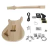 Gitarr aiersi Solid Wood Custom 24 SE DIY Electric Guitar Kit Building Self Guitar Set med alla hardwares