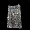 Saias Prepomp 2024 Spring Summer Collection Silver Ligas Skirt Long Women GP515