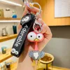 Cartoon animal giraffe keychain Car keychain ring Creative school bag pendant hanging adorn cute gift