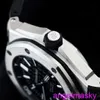 Famoso AP Wrist Watch 15710 Watch Black Disk es un establo maduro poderoso revelando el modelo clásico contemporáneo de maquinaria automática con tarjeta de garantía