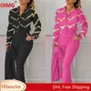 Women's Two Piece Pants 10 Wholesale Tracksuits Women Pieces Sets 2024 Spring Long Sleeve Shirt Sweatsuit Print Outfits Office Lady Wear