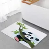 Carpets Animal Cute Panda Bamboo Cartoon Floor Mat Entrance Door Living Room Kitchen Rug Non-Slip Carpet Bathroom Doormat Home Decor