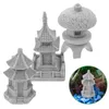 Garden Decorations 3 PCS Micro Landscape Stone Lantern Dekorera utomhusornament Miniatyr