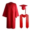 Zestawy odzieży 3PCS/Zestaw 2024 Dorosły Suknia Gown San Fringed Academic Bachelor Costume University School School Szacja