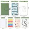 A6 Binder Budget Planner Notebook Cover Mapp A6 Storlek 6 Hål Bindemedelsfickor Plastbindemedel Pengar Pengar Sparande kuvert 240410