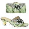 Dress Shoes Arrival And Bag For Party Wedding Italian Women Decorated With Rhinestone Africa Shoe Bags Set