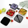 Stoviglie y2k purple cuore a doppio strato bento box pranzo insalata estetica carina graziosa pinterest nero amore