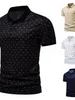 Motorcycle Armor 2024 High Quality Summer Lapel Short Sleeve T-Shirt Dot European Size Casual Men's Polo Shirt