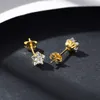 Vijfpuntige Star Stud-oorbellen S925 Silvertated 18K Gold Brand High End oorbellen Koreaanse mode Vrouwen Exquise Small Earrings Jewelry Valentine's Day Gift SPC