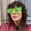 Güneş Gözlüğü Moda Punk Düzensiz Kadınlar 2024 Modeli Marka Tasarımcı Güneş Gözlükleri UV400 Vintage Steampunk Bulut Şekiş Tonları