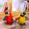 Stuffed Plush Animals Simulation Plush Toy Parrot Bird Plush Stuffed Doll Childrens Toy Cute Animal Birthday Toy Christmas Party Gift for Children L47