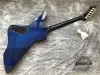 Gitar yüksek kaliteli özel şekilli gitar 2ts alev akçaağaç üst klavye yılan mozaik gitar