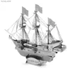 Puzzle 3D Publier Golden Deer Boat 3D Metal Puzzle Model Kits DIY Laser Cut Puzzles Jigsaw Toy for Children Y240415