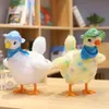 Cartoon kip kip Leg eieren speelgoed met 3 kleurrijke zingende swingende pluche poppen antisters voor paasvakantie 240401