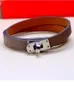 High quality Classic Bracelet designer Jewely Light luxury leather bracelet buckle layer cowhide double loop womens versatile popular decoration accessories