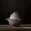 Teaware Sets LUWU Vintage Japanese Teapot Ceramic Kettle Gaiwan Tea Cups Portable Travel Office Set