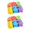 Väggklockor 2 sätter utbildningsbarn EVA -nummer Alfabetet Stickers Baby Toys