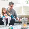 Gevulde pluche dieren ademen Lamb Baby Soothing Rabbit Plush Doll Toy Baby Kids Soothing Music Baby Sleeping Companion Sound en Light Doll Toy L47