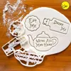 Eat Me Cake Cutter Alice in Wonderland Crazy Teapot Drink Me Treat Dessert Quotes Mad Clay Cutter Eat Cookie Cake Tools