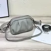 Hobo Cow Leather Casual Women's Bag Lightweight And Versatile Shoulder Crossbody Small Ladies' Ruched Handbag Three Straps