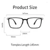 Lunettes de soleil Frames Xbora Men's Tr90 Titanium Casual Eyewear Tendy Lightweight Texture Lunes optiques de prescription pour femmes pour grosses visages