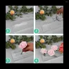 Dekoracyjne figurki przezroczyste akrylowe wazon kwiatowy prostokątny kwiatowy centralny punkt do jadalni 9,8 cala długości prostokąta nowoczesna