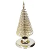 Candle Holders Candlestick Ornaments European Metal Christmas Tree Shape Wax Holder Home Decoration Double Gold