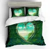 Zestawy pościeli HD 3dprinting Cartoon Forest Duvet Cover Set Set Clothes Natural Scenerie Wszystkie rozmiary z poduszkami Dziecko