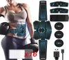 Buik EMS -spierstimulator laden ABS gel pad stimulator riem afslanktrilling trilling fitness Equipments Slimming6986840