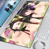 Pads Demon Slayer Kanroji Mitsuri Grand jeu Mouse Pad Computer Mousepad PC Gamer Gamer Mouse Mat Oploper Mauusepad Keyboard tapis de bureau