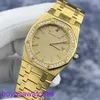 AP WRIG Watch Montre Royal Oak Womens Watch 18K MATÉRIEL MOUVEMENT ANGLAIS ORGINAL MOUVEMENT 34 mm