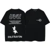 Cole Buxton CB Shirt Mens Designer Maglietta Men Fashion Streetwear Short CB Cole Buxton Logo di grandi dimensioni Camiseta Cotton Green Clo
