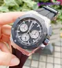 Highend AP Wrist Watch Royal Oak Offshore Series 26420SO Precision Steel Ceramic Ring Back Transparent Chronograph Mens Fashion Leisure Business Sports Machine