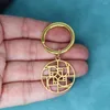 Keychains Nedar Fibonacci Spiral Swirl Pendant Keyring For Women Män Rostfritt stål Keychain Car Jewelry Geometric Key Chain Party Gift