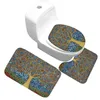 Tapis de bain zeegle arbre de salle de bain imprimé tapis de toilette Tapis absorbant tapis douche