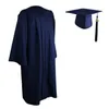 Clothing Sets 2024 Doctoral Degree Dress Black Graduation Unisex Adult Pastor Robe Church Judge Costume School Uniform