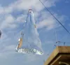 Camal de cristal de candelabro 1 PPCs 120 mm de árbol de navidad vidrio transparente Prismas Pendientes Candeliers colgantes Accesorios de decoración del hogar de bodas